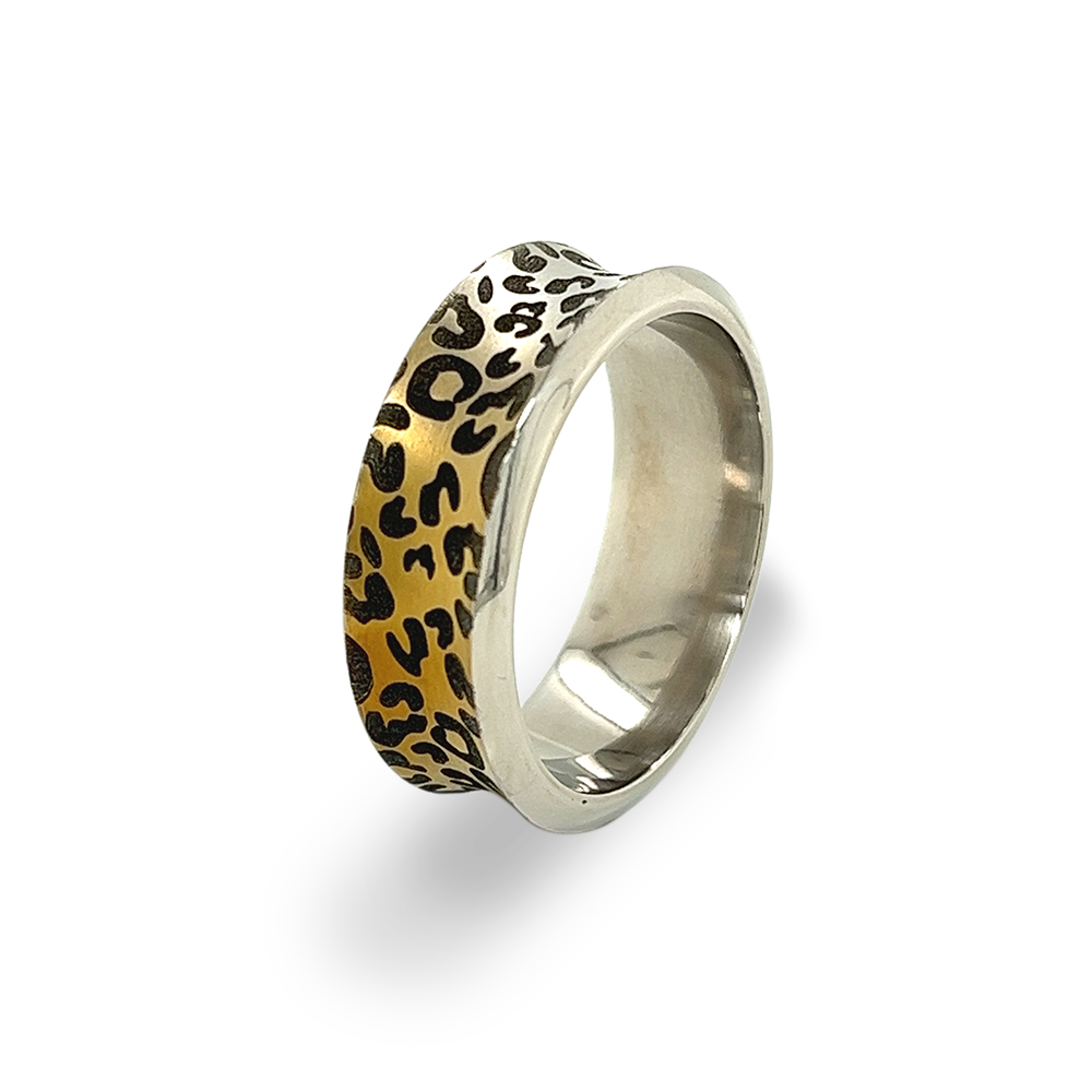 Leopard Concave Ring