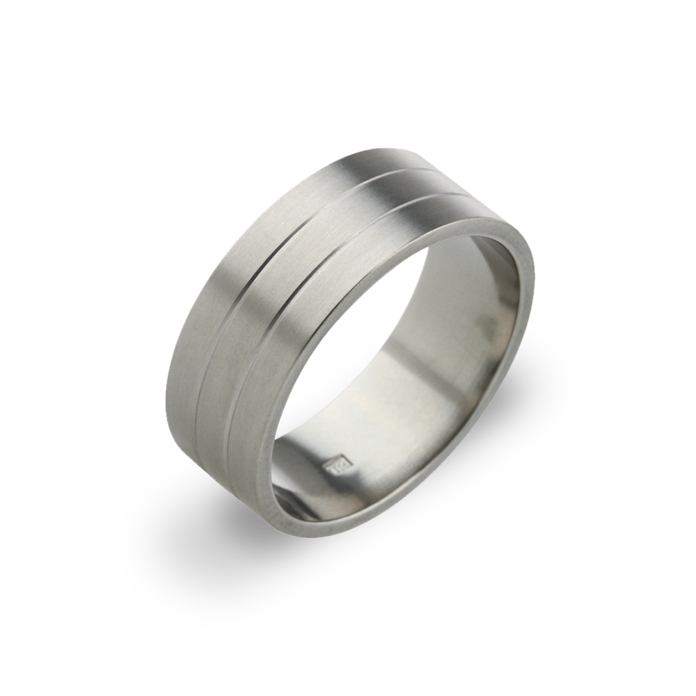 Flat Twin Groove Ring