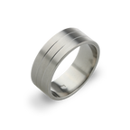 Flat Twin Groove Ring