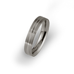 Two-Tone Double Groove Ring