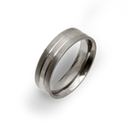 Two-Tone Double Groove Ring