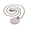 Circular Titanium Pendant & Titanium Chain