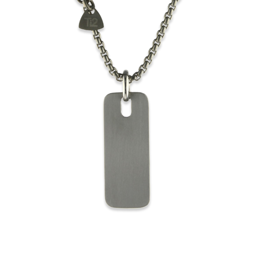 Rectangular Pendant & Chain