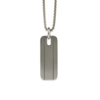 Stitched Pattern Pendant and Chain