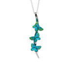 Trio Butterfly Stem Necklace
