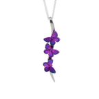 Trio Butterfly Stem Necklace