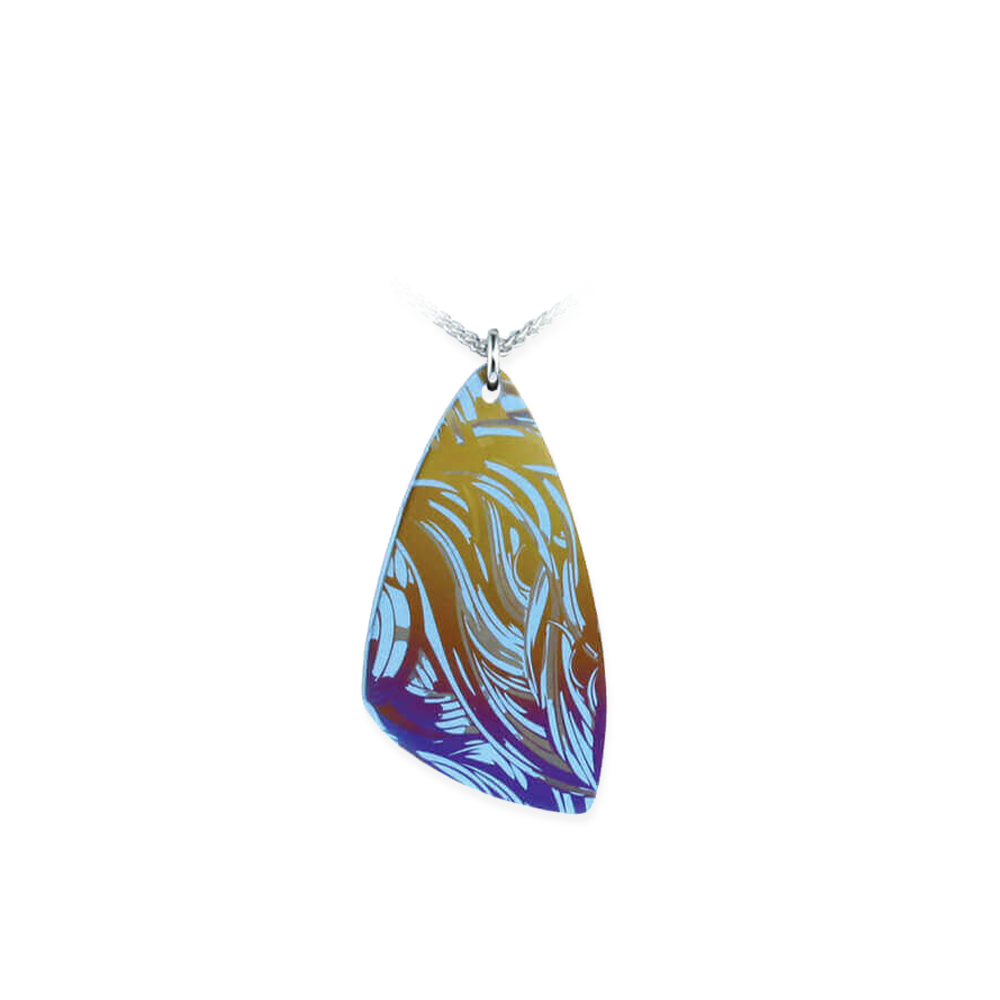Swirl Plectrum Pendant