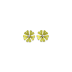 Medium Ten Petal Bead Flower Stud Earrings