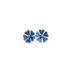 Medium Ten Petal Bead Flower Stud Earrings
