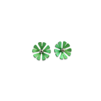 Medium Ten Petal Bead Flower Stud Earrings