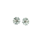 Medium Ten Petal Bead Flower Stud Earrings