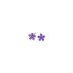 Small Five Petal Flower Stud Earrings