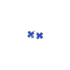 Small Four Petal Flower Stud Earrings