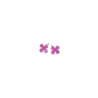 Small Four Petal Flower Stud Earrings