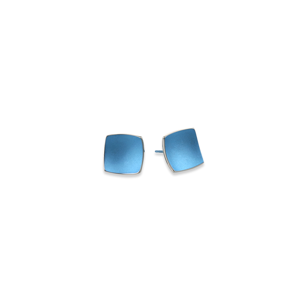 Square Dome Stud Earrings