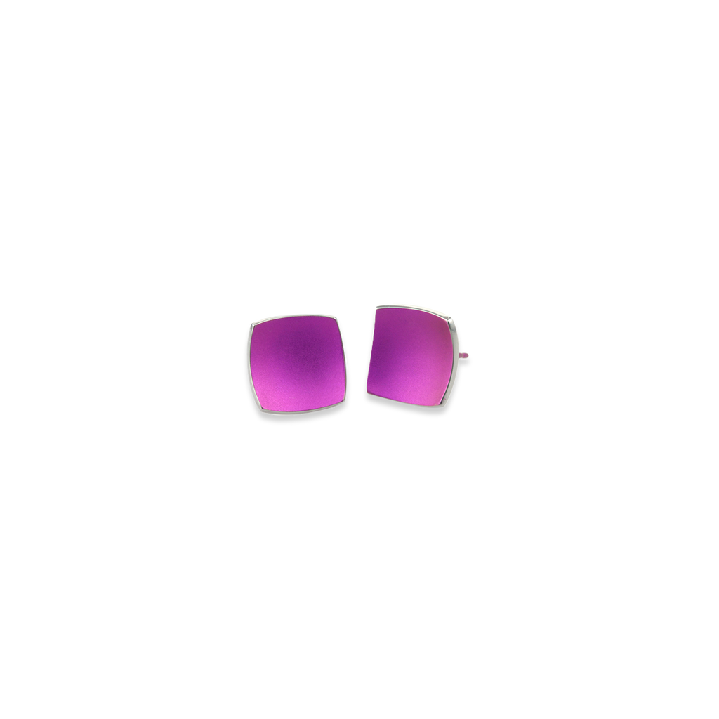 Square Dome Stud Earrings