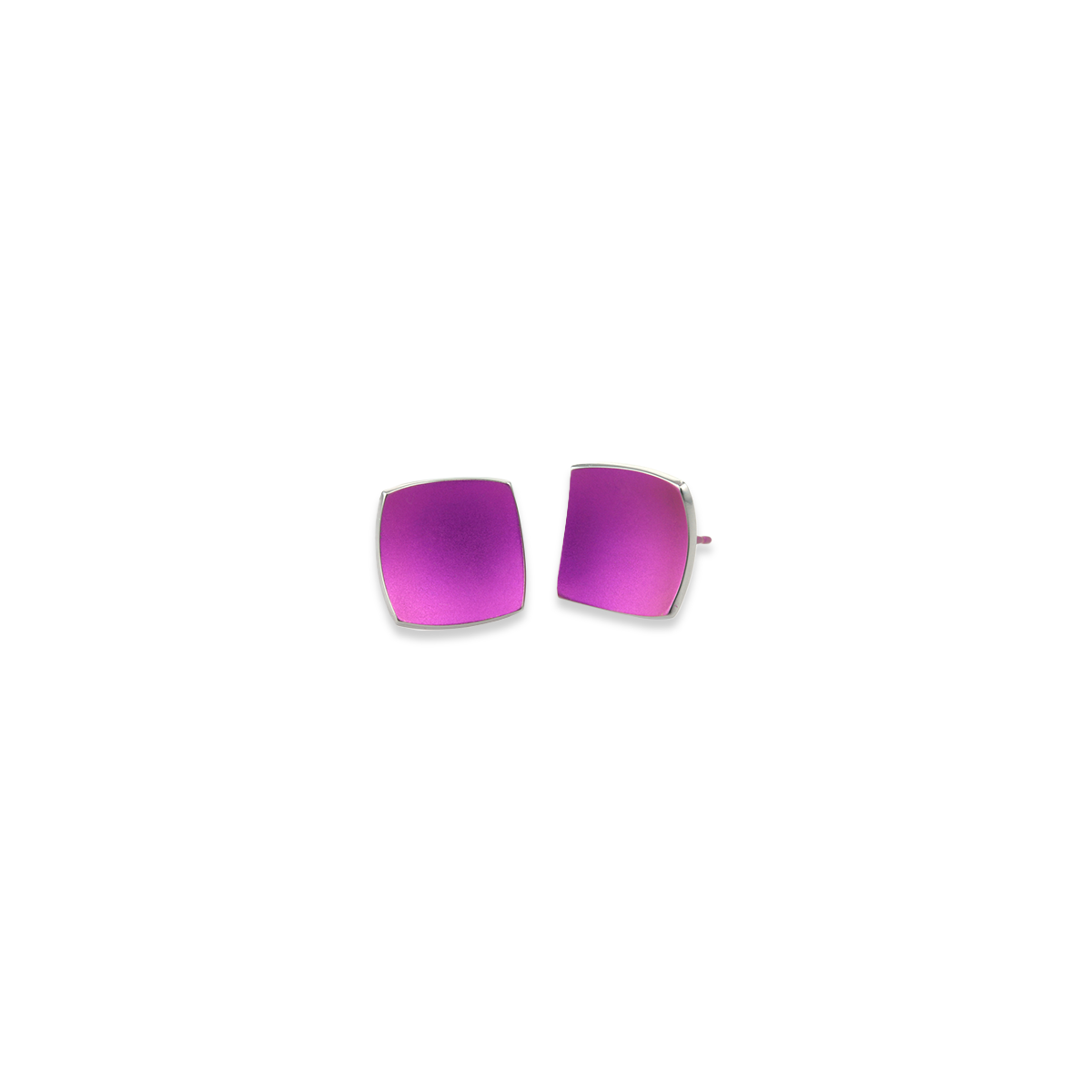 Square Dome Stud Earrings