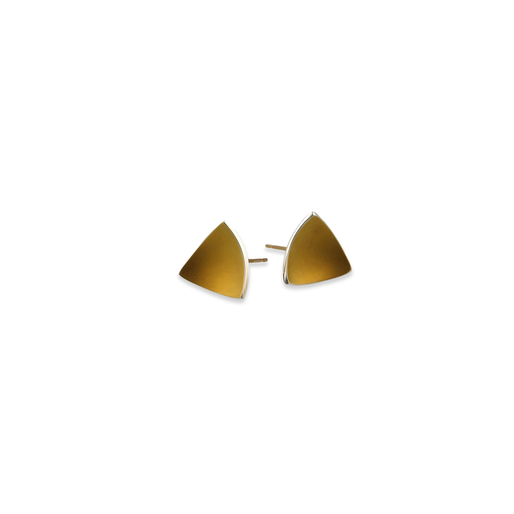 Trillion Dome Stud Earrings