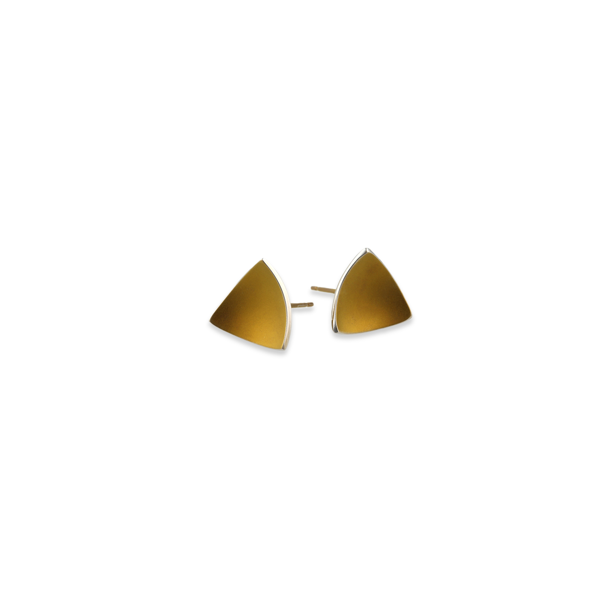 Trillion Dome Stud Earrings