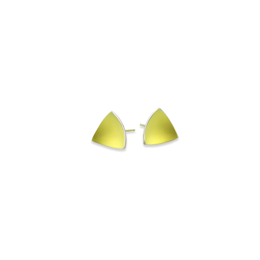 Trillion Dome Stud Earrings