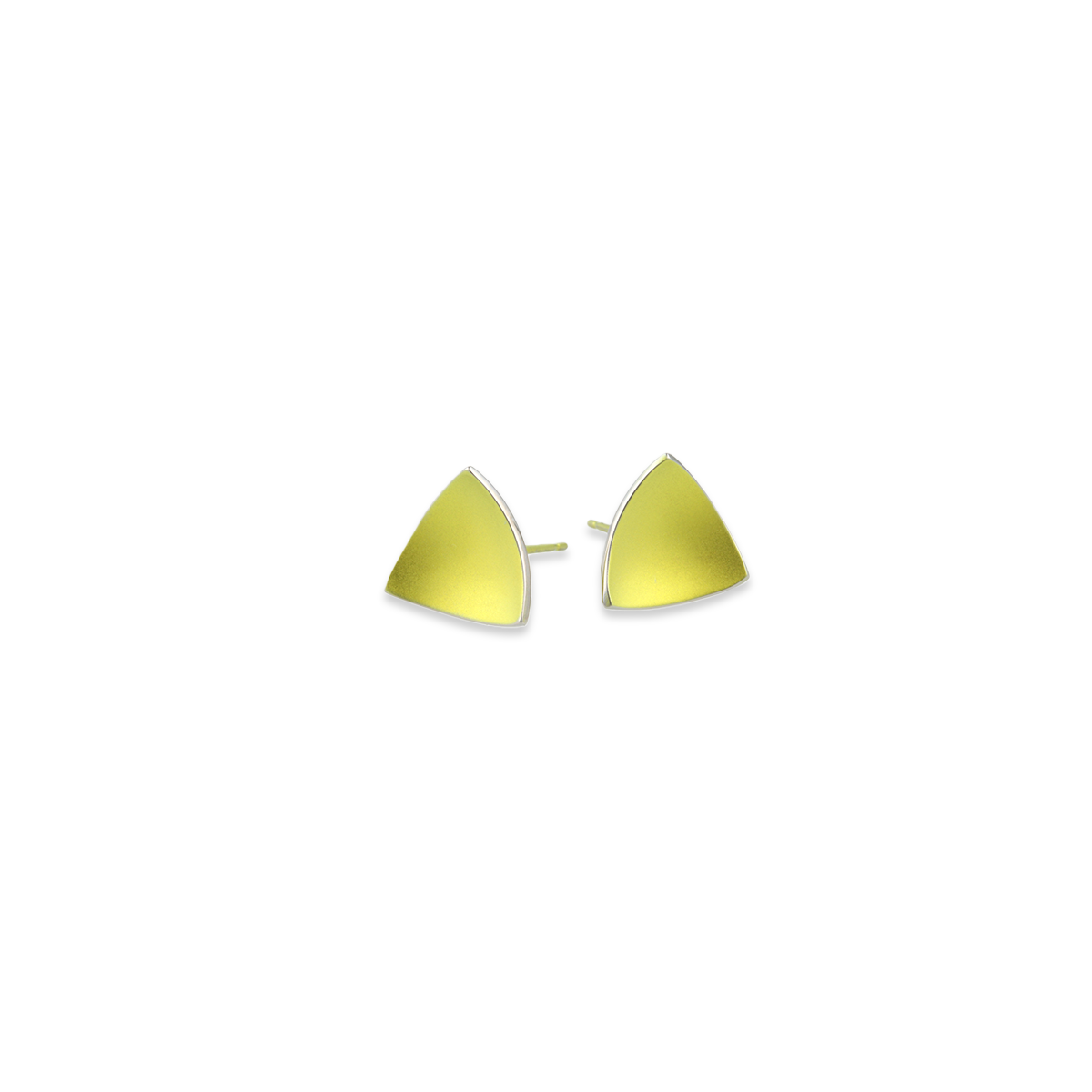 Trillion Dome Stud Earrings