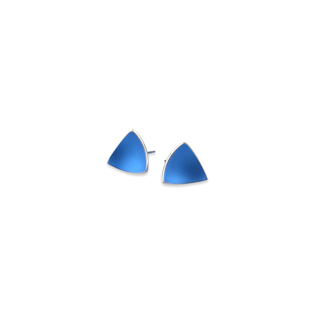 Trillion Dome Stud Earrings