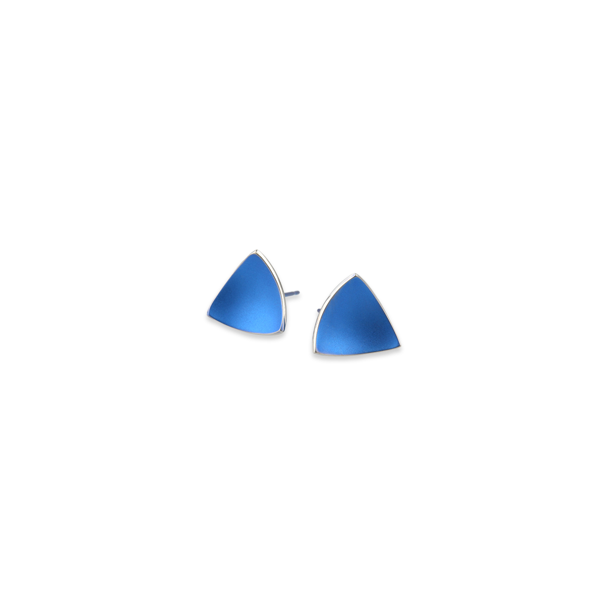 Trillion Dome Stud Earrings