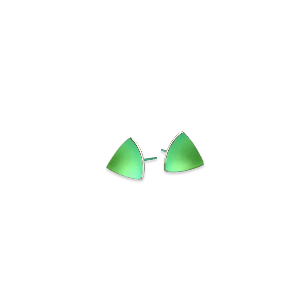 Trillion Dome Stud Earrings