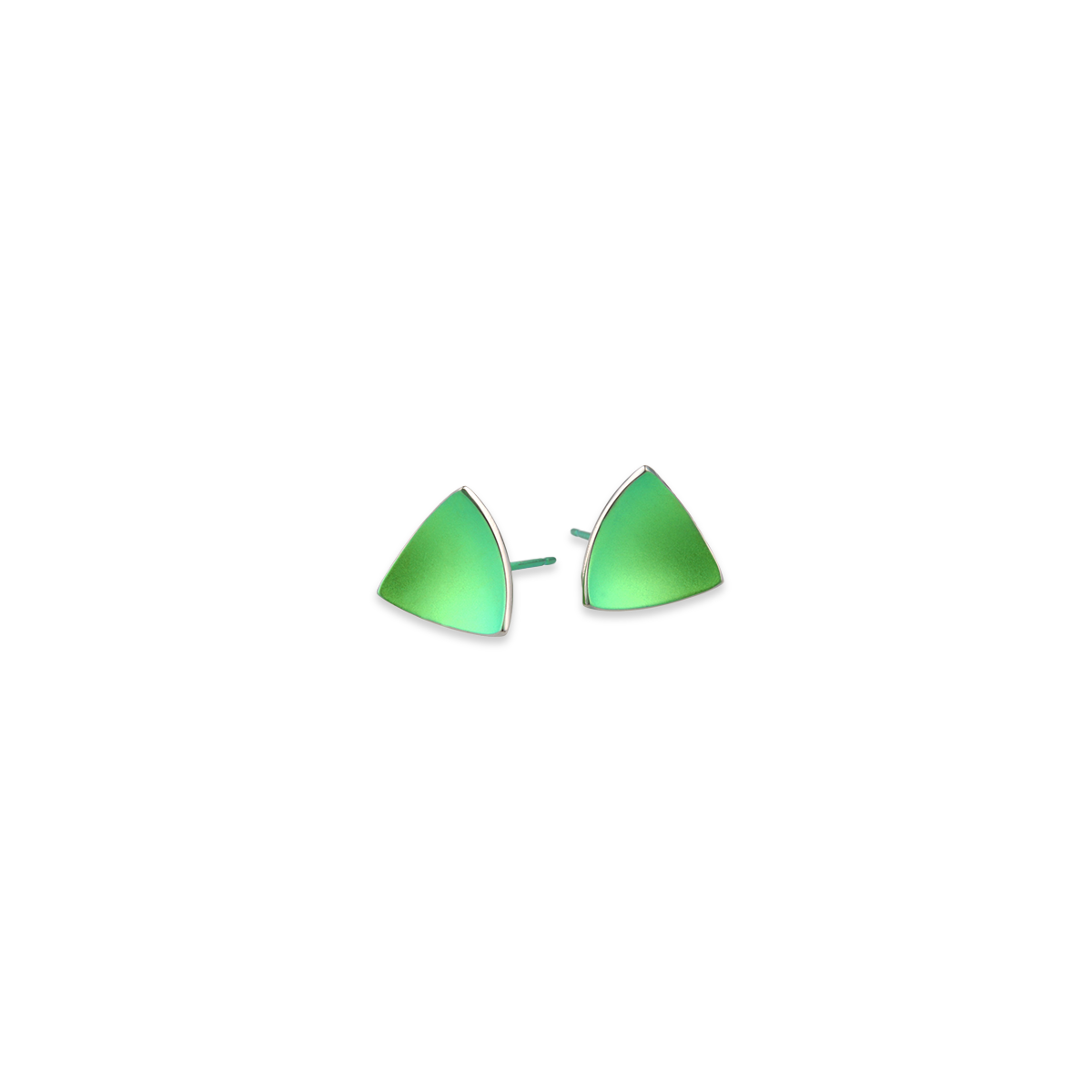 Trillion Dome Stud Earrings