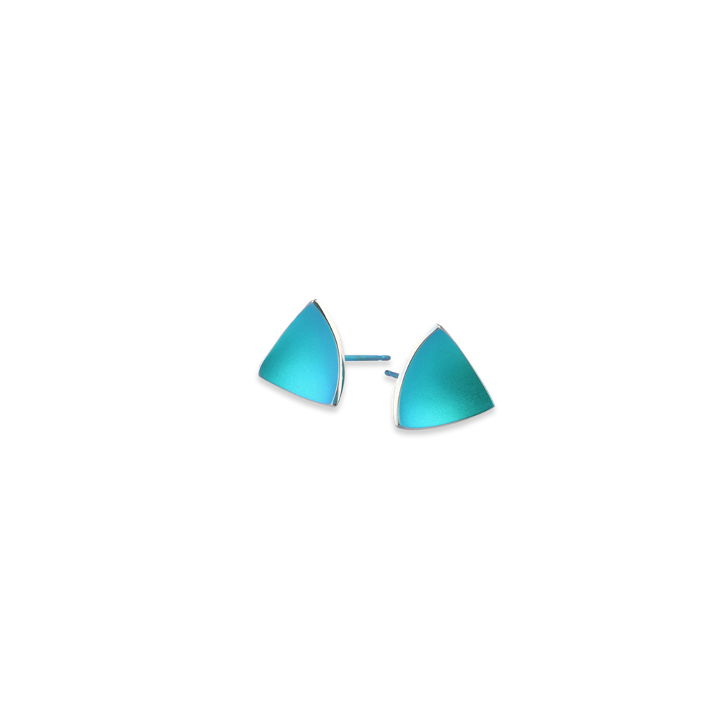 Trillion Dome Stud Earrings