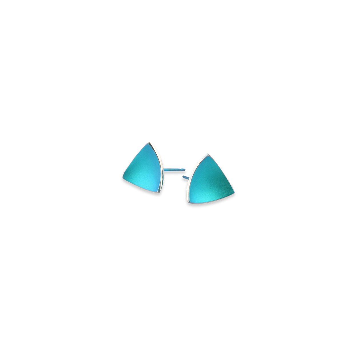 Trillion Dome Stud Earrings