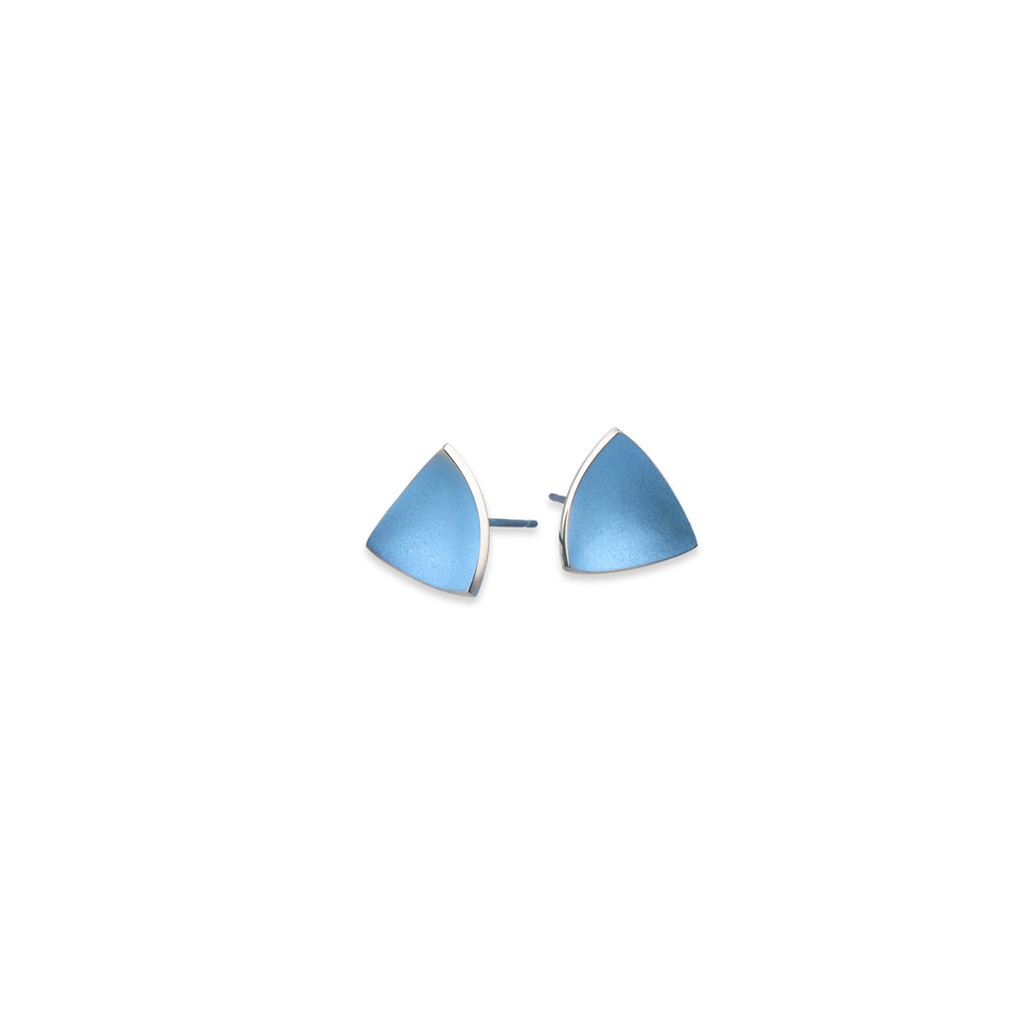 Trillion Dome Stud Earrings