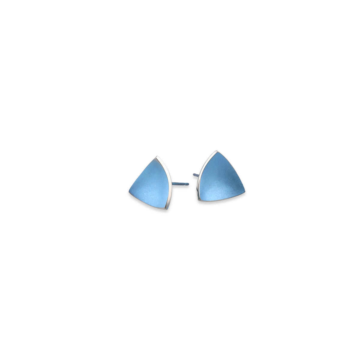 Trillion Dome Stud Earrings