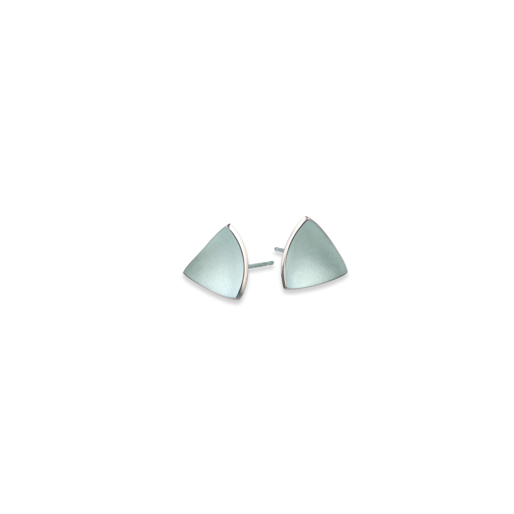 Trillion Dome Stud Earrings