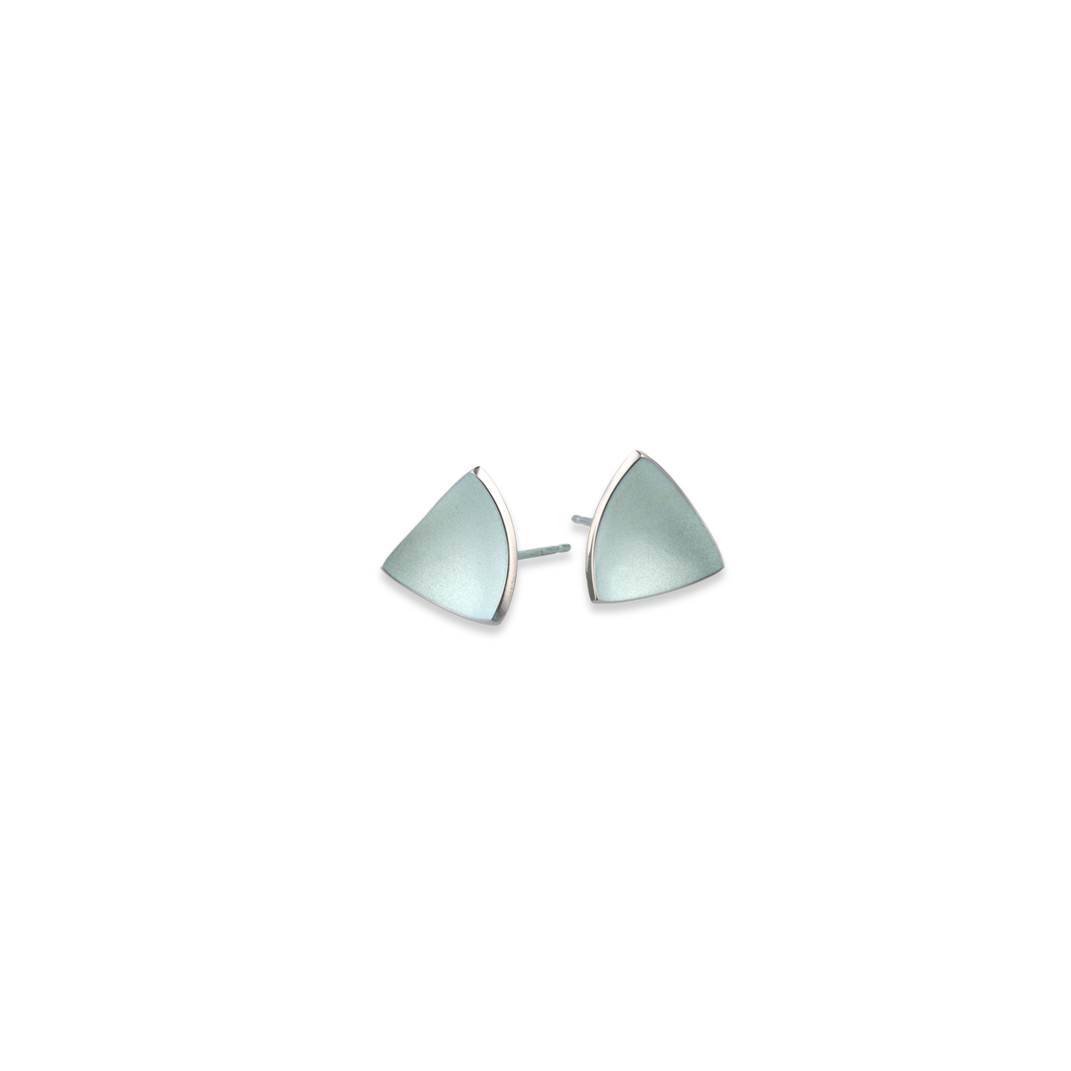 Trillion Dome Stud Earrings
