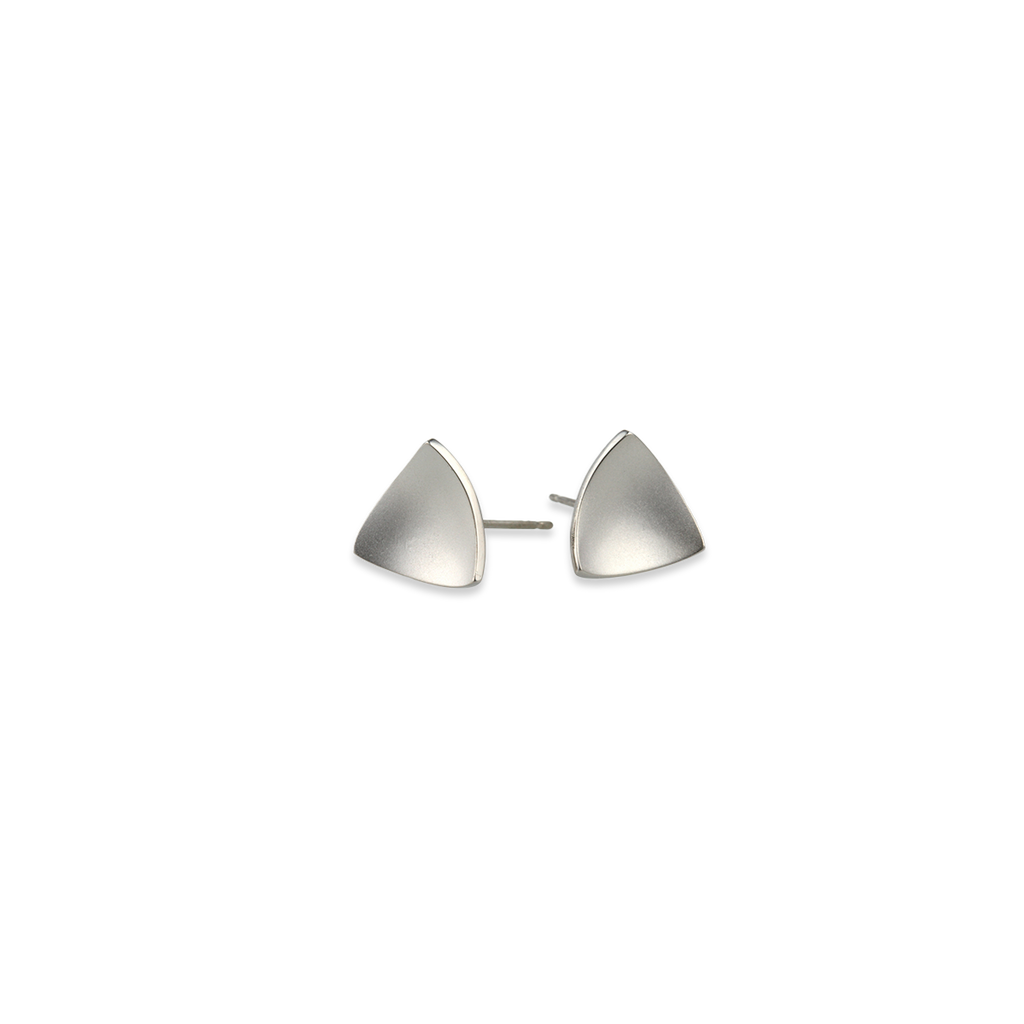 Trillion Dome Stud Earrings