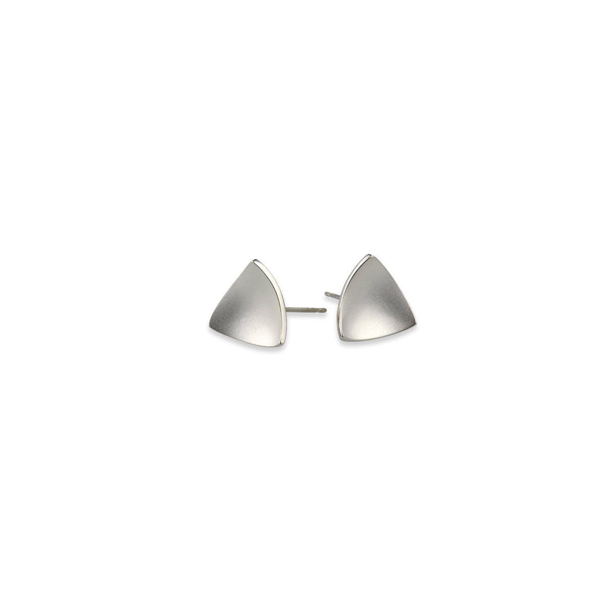 Trillion Dome Stud Earrings