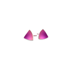 Trillion Dome Stud Earrings
