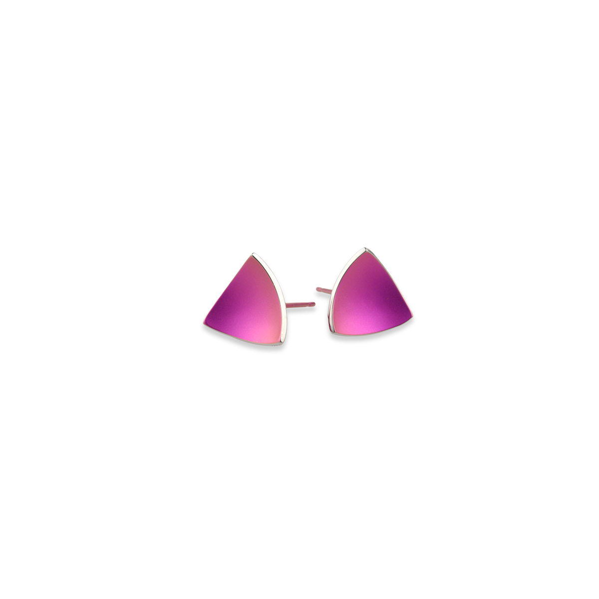 Trillion Dome Stud Earrings