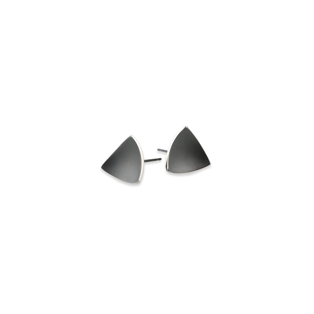 Trillion Dome Stud Earrings