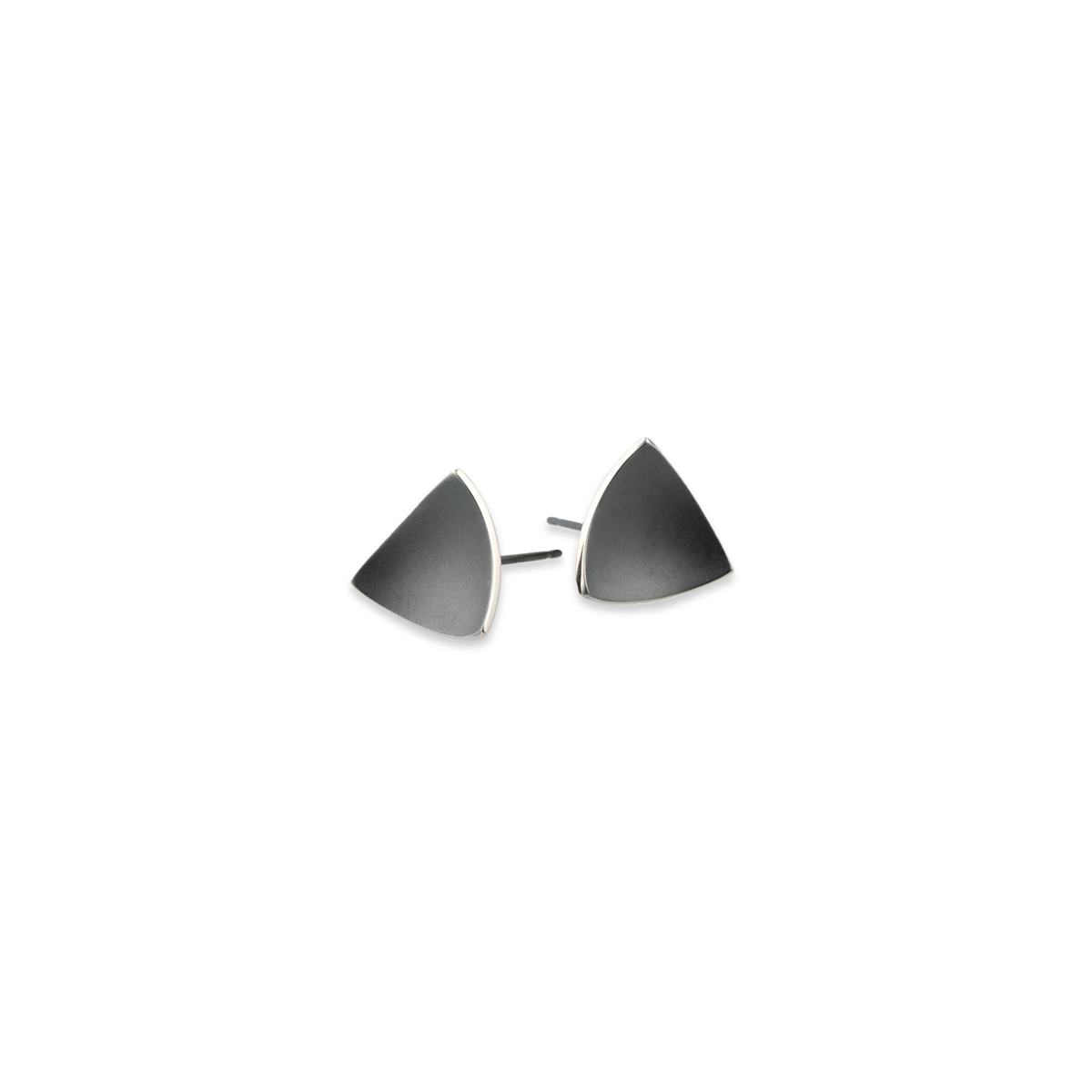 Trillion Dome Stud Earrings