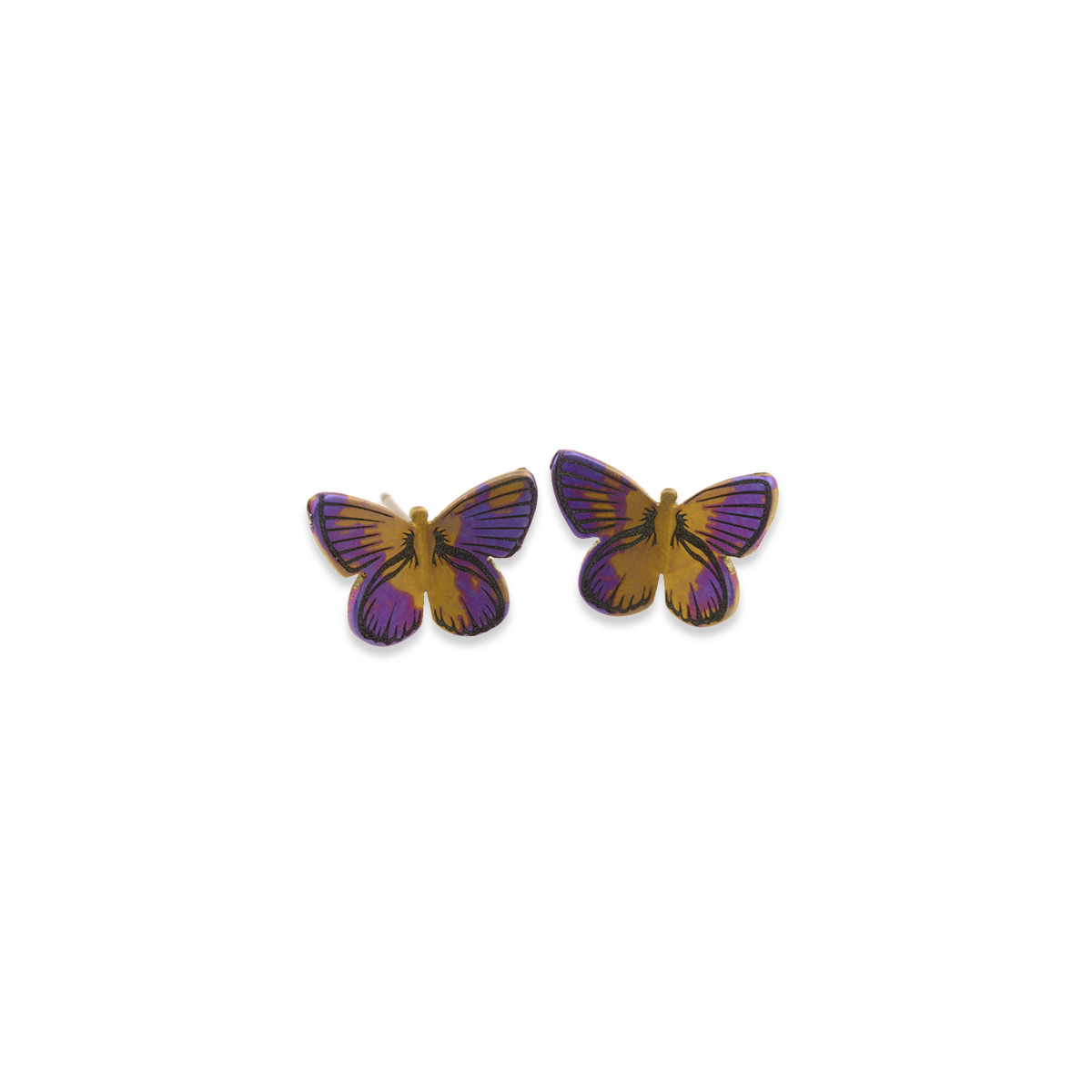 Large Butterfly Stud Earrings