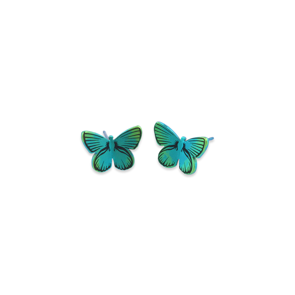 Large Butterfly Stud Earrings