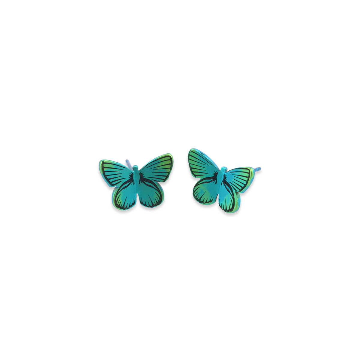Large Butterfly Stud Earrings