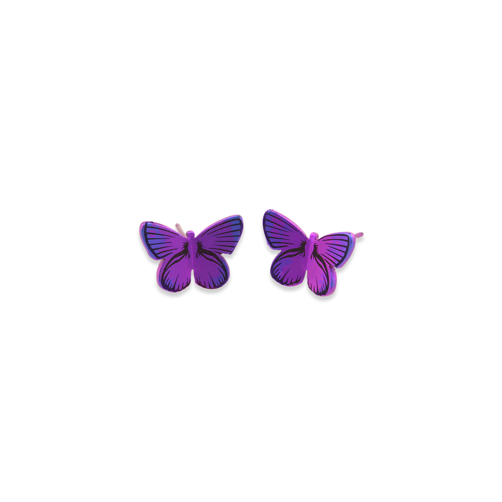 Large Butterfly Stud Earrings