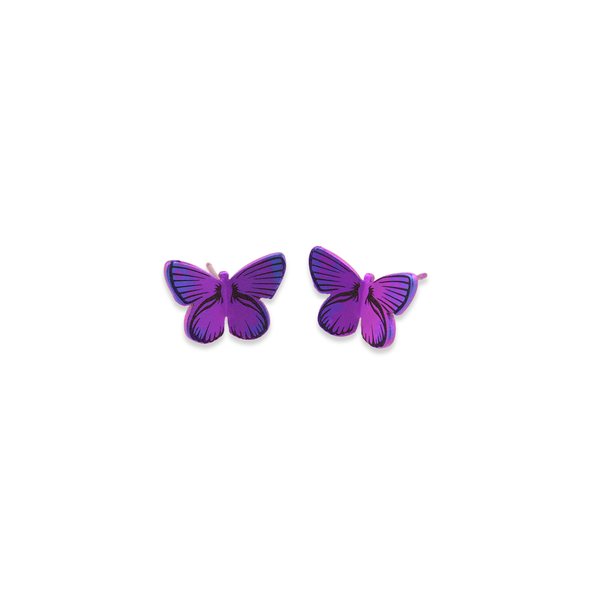 Large Butterfly Stud Earrings