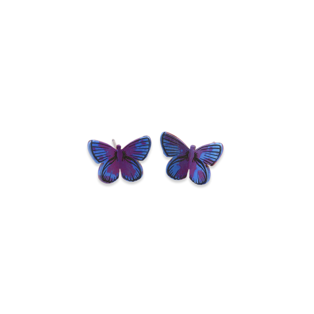 Large Butterfly Stud Earrings