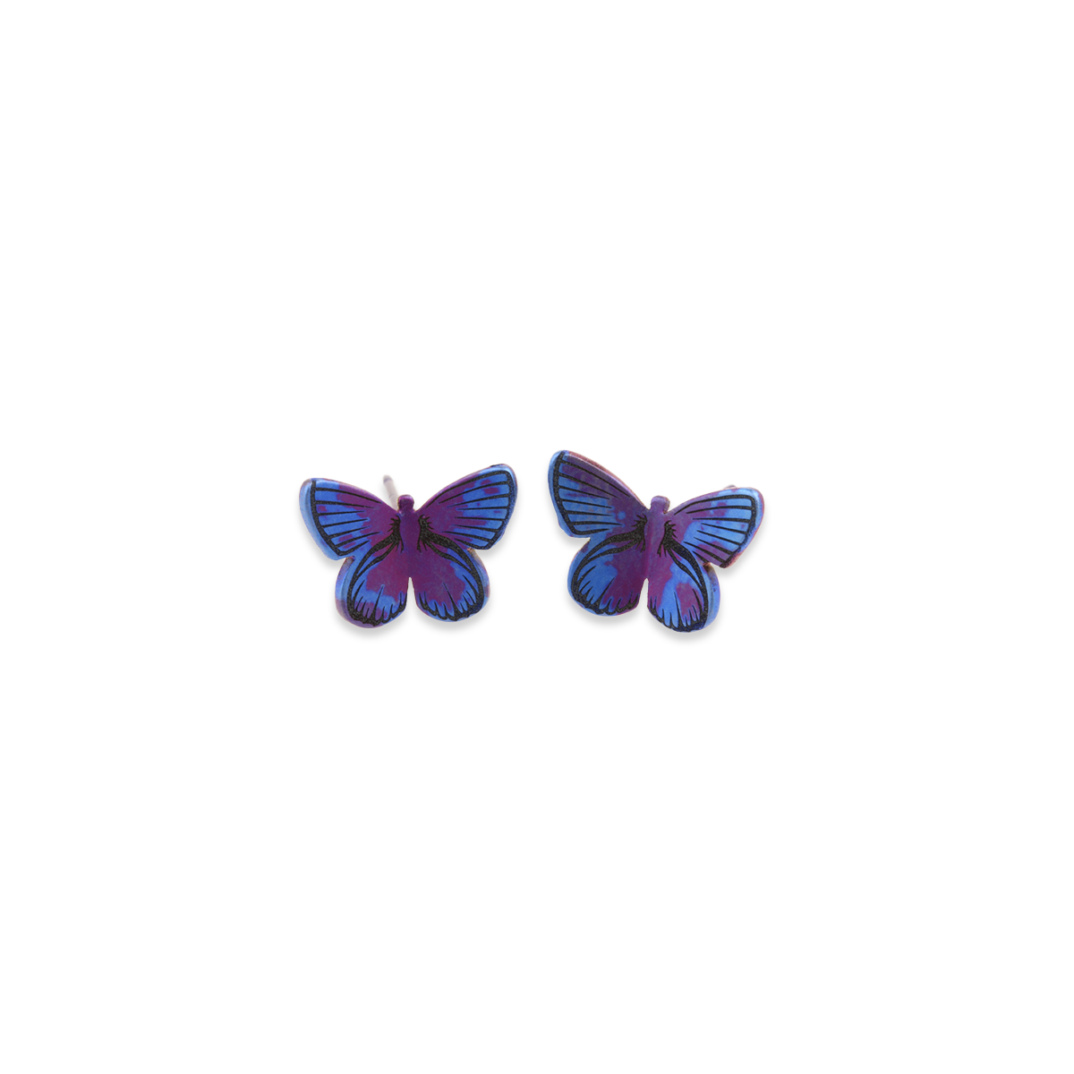 Large Butterfly Stud Earrings