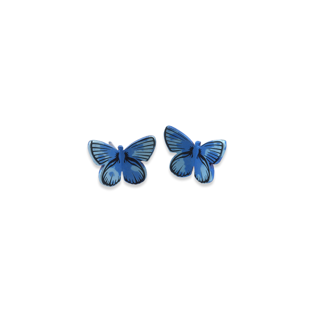 Large Butterfly Stud Earrings