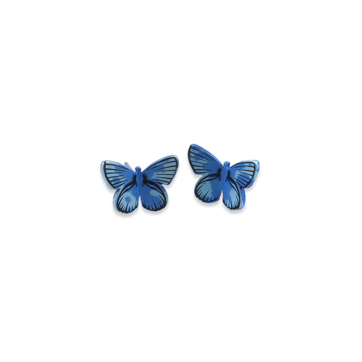 Large Butterfly Stud Earrings